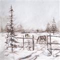 Picture of Animal in winter _GroupedProduct_Square_Unframed_Print_Only_