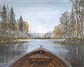 Picture of Lake Boat I  _GroupedProduct_Rectangle_Landscape_Unframed_Print_Only_