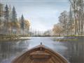 Picture of Lake Boat I  _GroupedProduct_Rectangle_Landscape_Unframed_Print_Only_