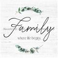 Picture of Family Where Life Begins I _GroupedProduct_Square_Unframed_Print_Only_