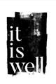 Picture of It is Well black background _GroupedProduct_Rectangle_Portrait_Unframed_Print_Only_