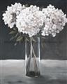 Picture of White Hydrangea jar _GroupedProduct_Rectangle_Portrait_Unframed_Print_Only_