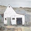 Picture of Barn with fence _GroupedProduct_Square_Unframed_Print_Only_