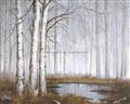 Picture of Foggy Trees _GroupedProduct_Rectangle_Landscape_Unframed_Print_Only_