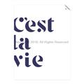 Picture of Cest La Vie II _GroupedProduct_Rectangle_Portrait_Unframed_Print_Only_