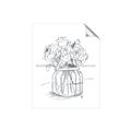 Picture of Drawing Flower V _GroupedProduct_Rectangle_Portrait_Unframed_Print_Only_