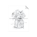 Picture of Drawing Flower V _GroupedProduct_Rectangle_Portrait_Unframed_Print_Only_