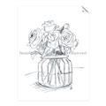 Picture of Drawing Flower V _GroupedProduct_Rectangle_Portrait_Unframed_Print_Only_