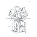 Picture of Drawing Flower V _GroupedProduct_Rectangle_Portrait_Unframed_Print_Only_