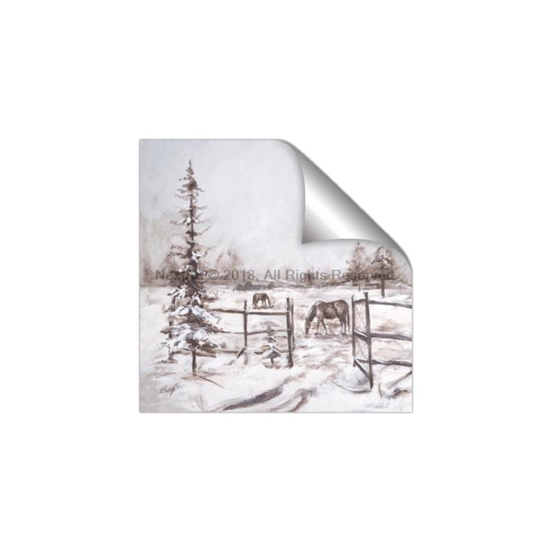 Picture of Animal in winter _GroupedProduct_Square_Unframed_Print_Only_