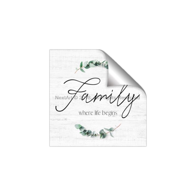 Picture of Family Where Life Begins I _GroupedProduct_Square_Unframed_Print_Only_