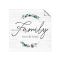 Picture of Family Where Life Begins I _GroupedProduct_Square_Unframed_Print_Only_