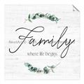 Picture of Family Where Life Begins I _GroupedProduct_Square_Unframed_Print_Only_