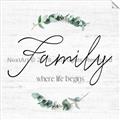 Picture of Family Where Life Begins I _GroupedProduct_Square_Unframed_Print_Only_
