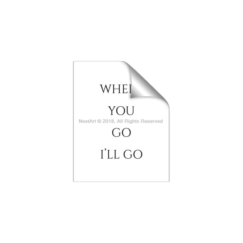Picture of Where You - Go I'll Go II _GroupedProduct_Rectangle_Portrait_Unframed_Print_Only_