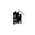 Picture of It is Well black background _GroupedProduct_Rectangle_Portrait_Unframed_Print_Only_