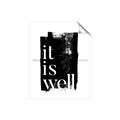 Picture of It is Well black background _GroupedProduct_Rectangle_Portrait_Unframed_Print_Only_
