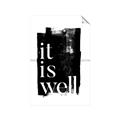 Picture of It is Well black background _GroupedProduct_Rectangle_Portrait_Unframed_Print_Only_