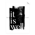 Picture of It is Well black background _GroupedProduct_Rectangle_Portrait_Unframed_Print_Only_