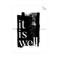 Picture of It is Well black background _GroupedProduct_Rectangle_Portrait_Unframed_Print_Only_