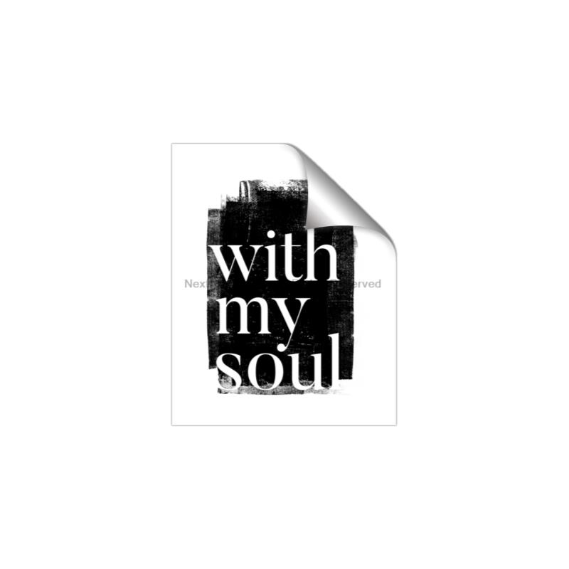 Picture of With My Soul black background _GroupedProduct_Rectangle_Portrait_Unframed_Print_Only_