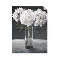 Picture of White Hydrangea jar _GroupedProduct_Rectangle_Portrait_Unframed_Print_Only_