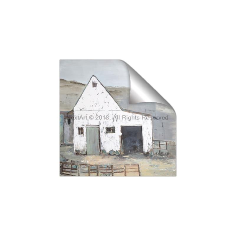 Picture of Barn with fence _GroupedProduct_Square_Unframed_Print_Only_