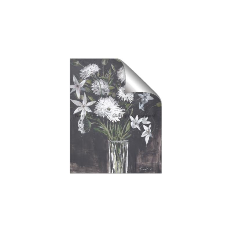 Picture of White Flower Medley _GroupedProduct_Rectangle_Portrait_Unframed_Print_Only_