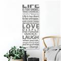 Picture of Life Is Too Short I _GroupedProduct_Panel_Portrait_Unframed_Print_Only_