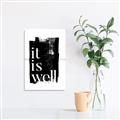 Picture of It is Well black background _GroupedProduct_Rectangle_Portrait_Unframed_Print_Only_