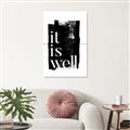 Picture of It is Well black background _GroupedProduct_Rectangle_Portrait_Unframed_Print_Only_