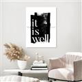 Picture of It is Well black background _GroupedProduct_Rectangle_Portrait_Unframed_Print_Only_