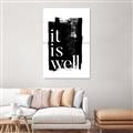 Picture of It is Well black background _GroupedProduct_Rectangle_Portrait_Unframed_Print_Only_