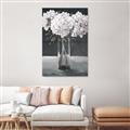 Picture of White Hydrangea jar _GroupedProduct_Rectangle_Portrait_Unframed_Print_Only_