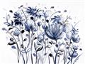 Picture of Indigo Blossom l _GroupedProduct_Rectangle_Landscape_Unframed_Print_Only_