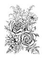 Picture of Sketched Flower I _GroupedProduct_Rectangle_Portrait_Unframed_Print_Only_