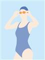 Picture of Swim Competition II  _GroupedProduct_Rectangle_Portrait_Unframed_Print_Only_
