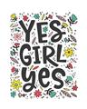 Picture of Yes Girl  _GroupedProduct_Rectangle_Portrait_Unframed_Print_Only_