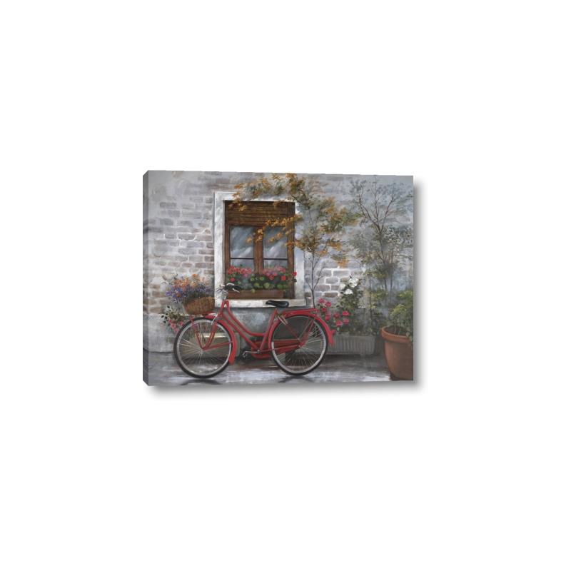Picture of Red Bike _GroupedProduct_Rectangle_Landscape_Canvas_