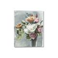 Picture of Coloured flower in pot II _GroupedProduct_Rectangle_Portrait_Canvas_