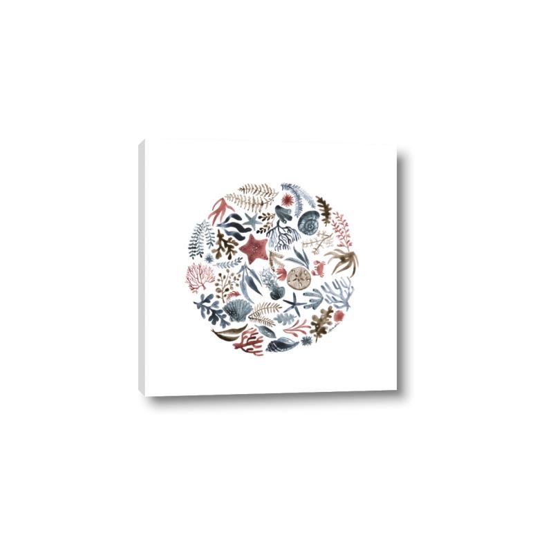 Picture of Coral circle I _GroupedProduct_Square_Canvas_