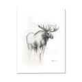 Picture of Moose Charcoal _GroupedProduct_Rectangle_Portrait_Canvas_