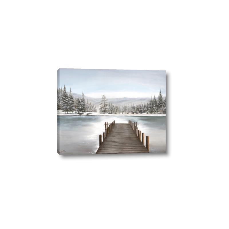 Picture of River After the Snowfall _GroupedProduct_Rectangle_Landscape_Canvas_