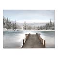 Picture of River After the Snowfall _GroupedProduct_Rectangle_Landscape_Canvas_