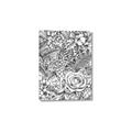 Picture of Detailed Floral Sketch _GroupedProduct_Rectangle_Portrait_Canvas_