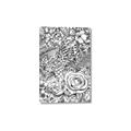 Picture of Detailed Floral Sketch _GroupedProduct_Rectangle_Portrait_Canvas_