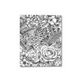Picture of Detailed Floral Sketch _GroupedProduct_Rectangle_Portrait_Canvas_