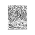 Picture of Detailed Floral Sketch _GroupedProduct_Rectangle_Portrait_Canvas_