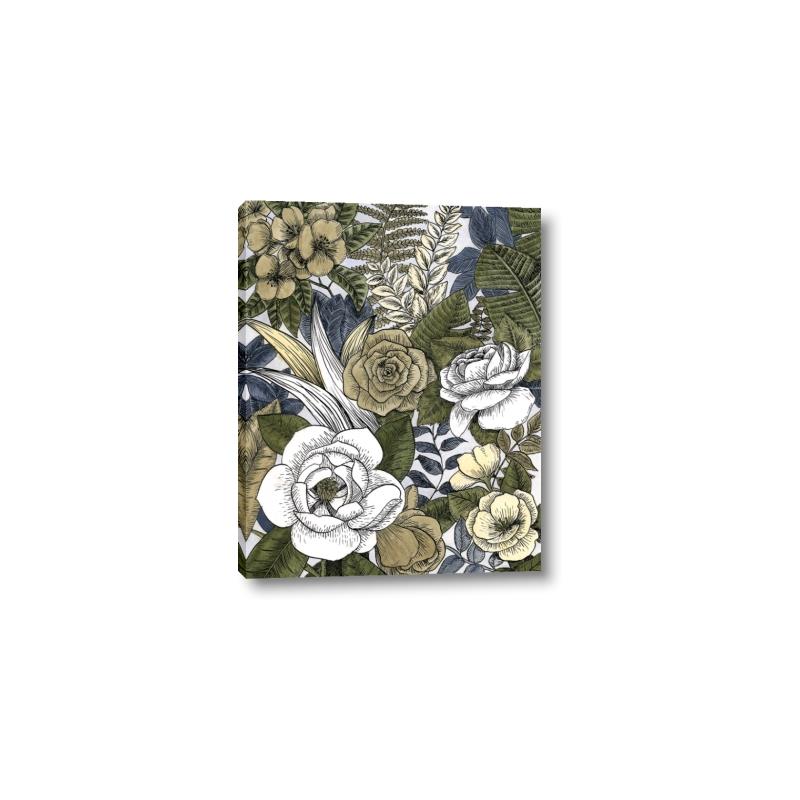 Picture of Detailed Floral in Color  _GroupedProduct_Rectangle_Portrait_Canvas_