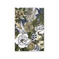Picture of Detailed Floral in Color  _GroupedProduct_Rectangle_Portrait_Canvas_